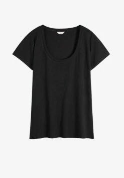 Hari Scoop Neck Cotton Slub T-Shirt 24 Hari Scoop Neck Cotton Slub T-Shirt -TrendyLuxe Store 005675 0456 07