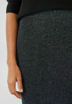 Metallic Ribbed Midi Skirt -TrendyLuxe Store 006574 2809 04