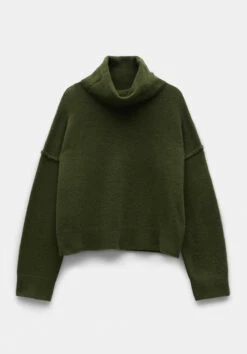 Meryll Crop Wool Blend Roll Neck Jumper 24 Meryll Crop Wool Blend Roll Neck Jumper -TrendyLuxe Store 007039 2016 07 1