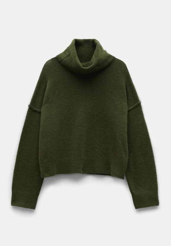 Meryll Crop Wool Blend Roll Neck Jumper 7 Meryll Crop Wool Blend Roll Neck Jumper - Image 5