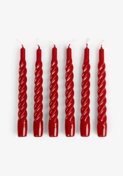 Anna And Nina Twisted Candles Set Of 6