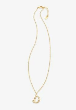 Gaia Letter Pendant Necklace 28 Gaia Letter Pendant Necklace -TrendyLuxe Store 007688 3037 1 D