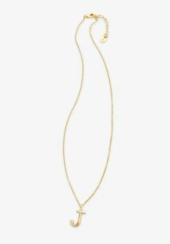 Gaia Letter Pendant Necklace 34 Gaia Letter Pendant Necklace -TrendyLuxe Store 007688 3037 1 J