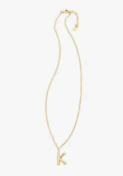 Gaia Letter Pendant Necklace 36 Gaia Letter Pendant Necklace -TrendyLuxe Store 007688 3037 1 K