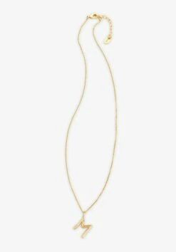 Gaia Letter Pendant Necklace 40 Gaia Letter Pendant Necklace -TrendyLuxe Store 007688 3037 1 M