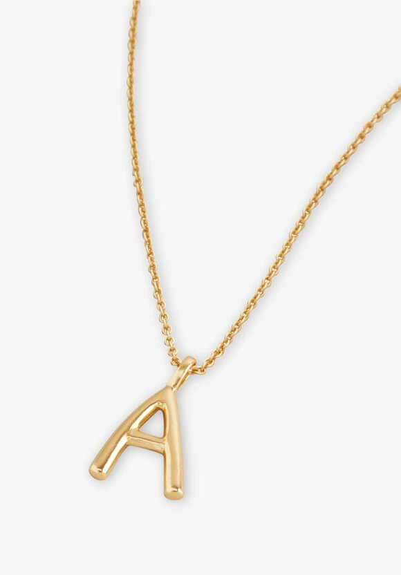 Gaia Letter Pendant Necklace 4 Gaia Letter Pendant Necklace - Image 2