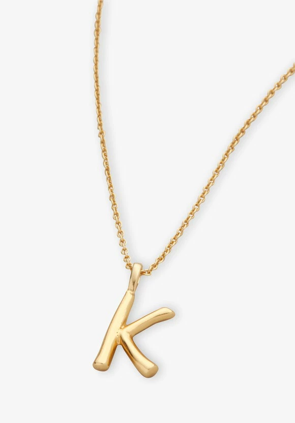 Gaia Letter Pendant Necklace 18 Gaia Letter Pendant Necklace - Image 16