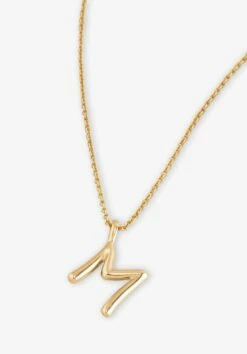 Gaia Letter Pendant Necklace 41 Gaia Letter Pendant Necklace -TrendyLuxe Store 007688 3037 2 M