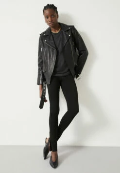 Regina Side Zip Jersey Leggings