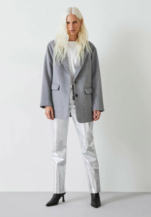 Jayde Wool Blend Blazer Coat 4 Jayde Wool Blend Blazer Coat - Image 2