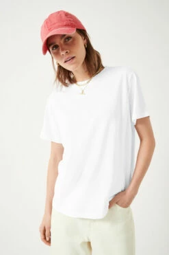 Hattie Cotton Slub Crew Neck T-Shirt