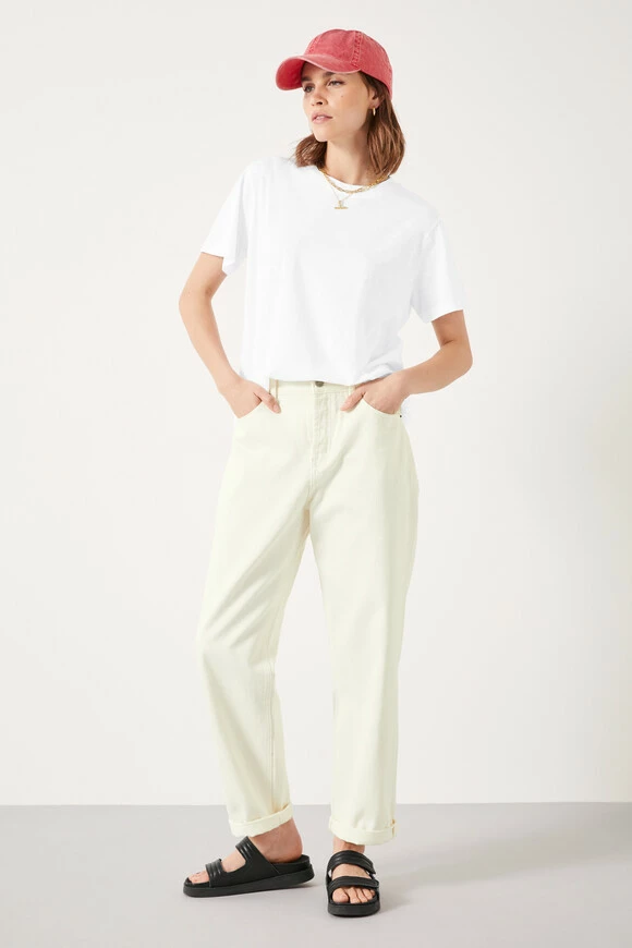 Hattie Cotton Slub Crew Neck T-Shirt 4 Hattie Cotton Slub Crew Neck T-Shirt - Image 2