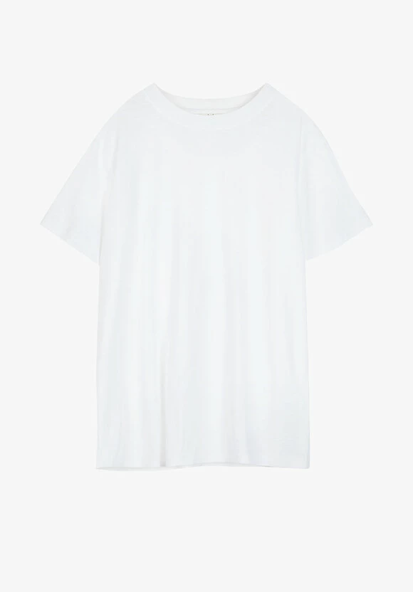 Hattie Cotton Slub Crew Neck T-Shirt 6 Hattie Cotton Slub Crew Neck T-Shirt - Image 4