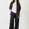 Alpa Wide Leg Wool Blend Trousers