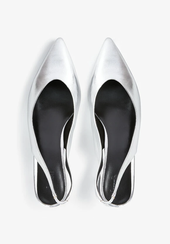 Lola Slingback Leather Kitten Heels 6 Lola Slingback Leather Kitten Heels - Image 4