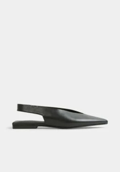 Liah Slingback Pointed Leather Flats