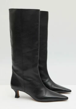 Camila Leather Kitten Heel Knee Boots -TrendyLuxe Store 009553 2762 03
