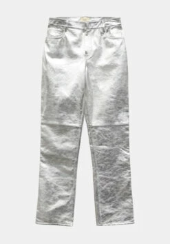 Silver Leather Trousers -TrendyLuxe Store 009647 2892 07 3