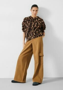 Jess Wide Leg Cargo Trousers