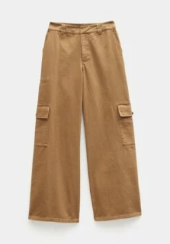 Katy Satin Wide Cargo Trousers 27 Katy Satin Wide Cargo Trousers -TrendyLuxe Store 009651 0049 07