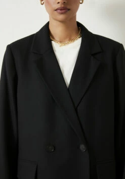 Double Breasted Wool Blend Blazer -TrendyLuxe Store 009670 0456 04