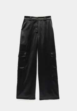 Katy Satin Wide Cargo Trousers 24 Katy Satin Wide Cargo Trousers -TrendyLuxe Store 009689 0456 07