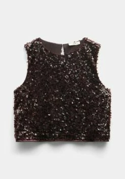 Annika Sparkle V Neck Top -TrendyLuxe Store 009762 0081 07