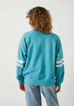 Metallic Stripe Relaxed Sweatshirt -TrendyLuxe Store 009771 1812 03