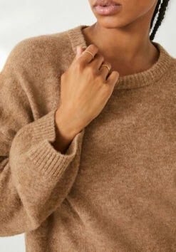 Elaine Slouchy Fit Wool Blend Jumper -TrendyLuxe Store 009795 0577 04