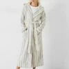 Renée Striped Cotton Towelling Robe -TrendyLuxe Store 009840 0340 01
