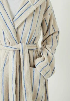 Renée Striped Cotton Towelling Robe -TrendyLuxe Store 009840 0340 04