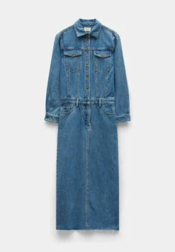 Tate Denim Maxi Shirt Dress -TrendyLuxe Store 009907 2797 07 6