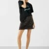 Zarina Sequin Mini Skirt