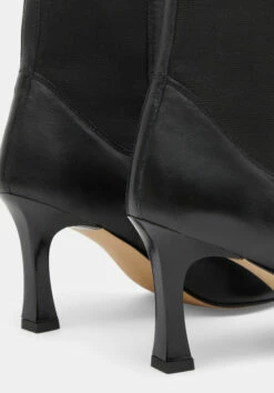 Leather Chelsea Stiletto Boots -TrendyLuxe Store 010104 0456 04