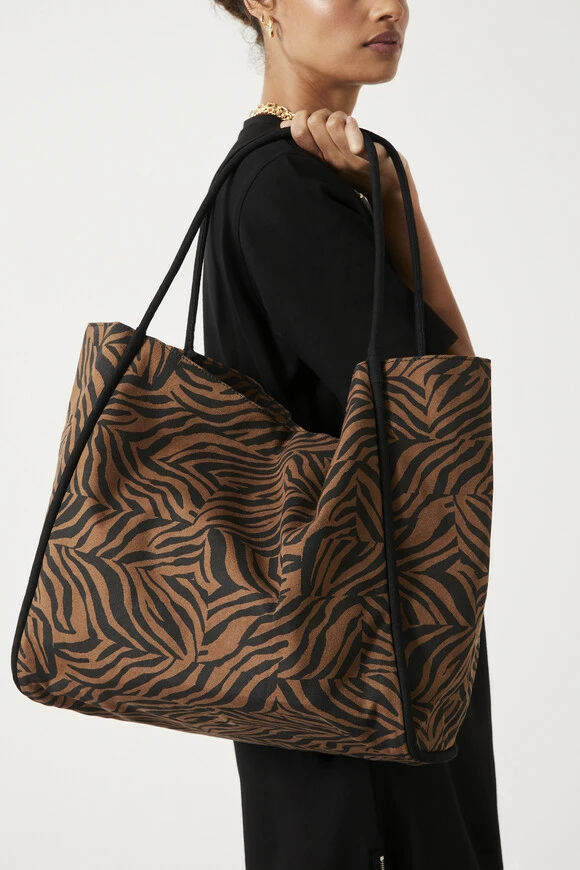 Vero Zebra Print Tote Bag 3 Vero Zebra Print Tote Bag - Image 2