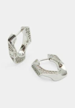 Luv AJ Pave Cuban Link Earring -TrendyLuxe Store 010496 3038 04