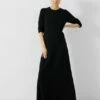 Talen Long Sleeved Knitted Maxi Dress -TrendyLuxe Store 010594 0456 01