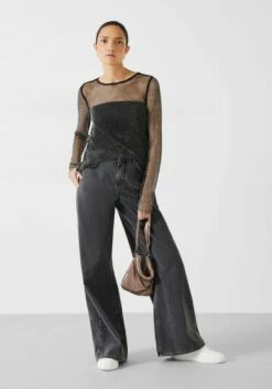 Una Sparkle Long Sleeve Top -TrendyLuxe Store 010967 0456 02