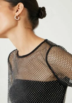 Una Sparkle Long Sleeve Top -TrendyLuxe Store 010967 0456 04